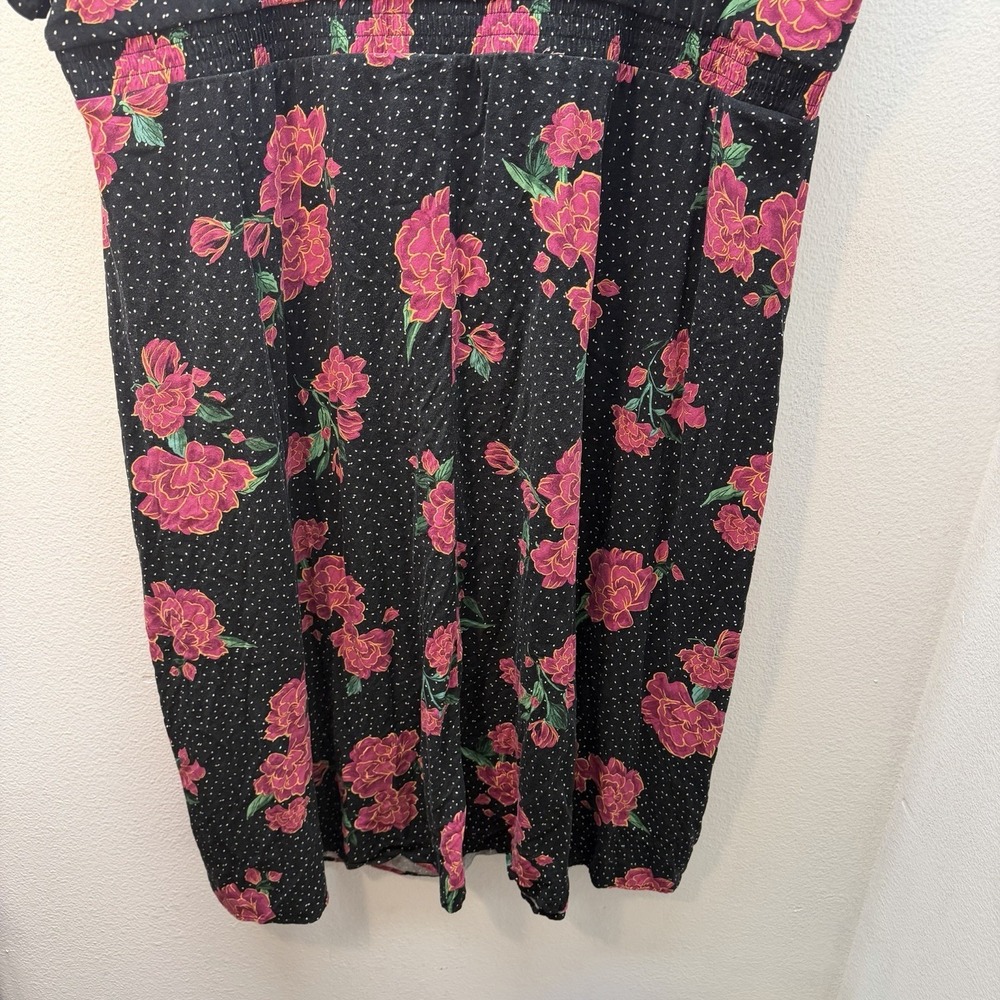 Torrid 5 / 5X Tea Length Stretch Challis Sweetheart Dress POLKA DOT Floral - Picture 11 of 11